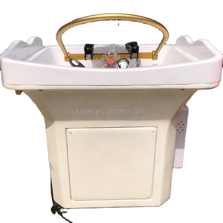 Kisen no need to connect plumbing Salon Furniture Hair Washing Movable Heating SPA Head Portable Shampoo Sink For Massage Bed