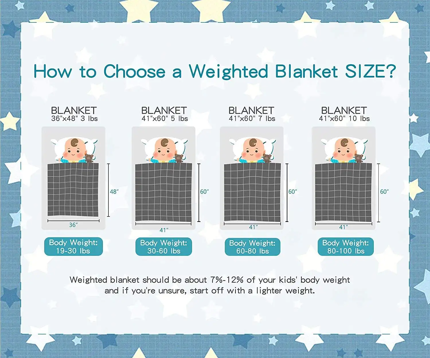 Quality Suppliers Custom Organic Cotton Cooling Weight Blanket Glass Beads Adult Sensory Kids Weighted Blankets