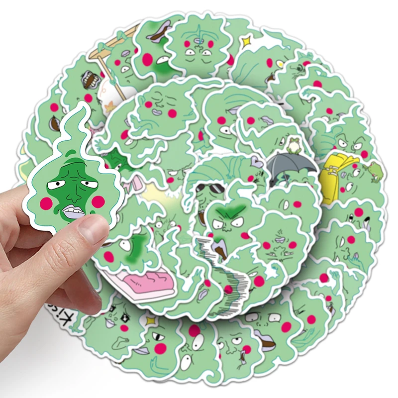 50pcs Factory Wholesale Waterproof Decoration Anime Custom Sticker Cartoon Mob Psycho 100 Dimple Sticker