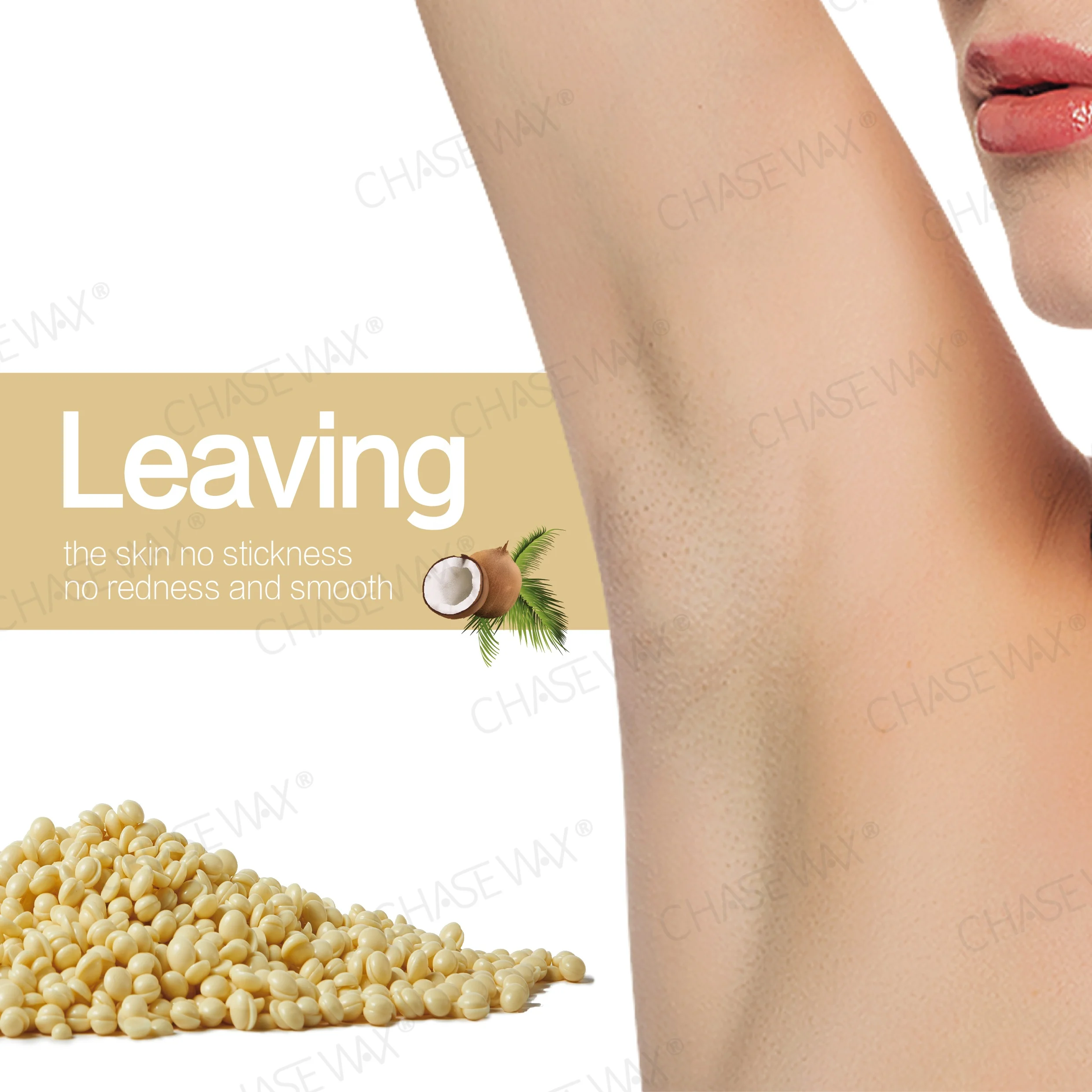 No Strips 500g White Chocolate  Brazilian Hard Wax Beans Hot Wax For Hair Removal