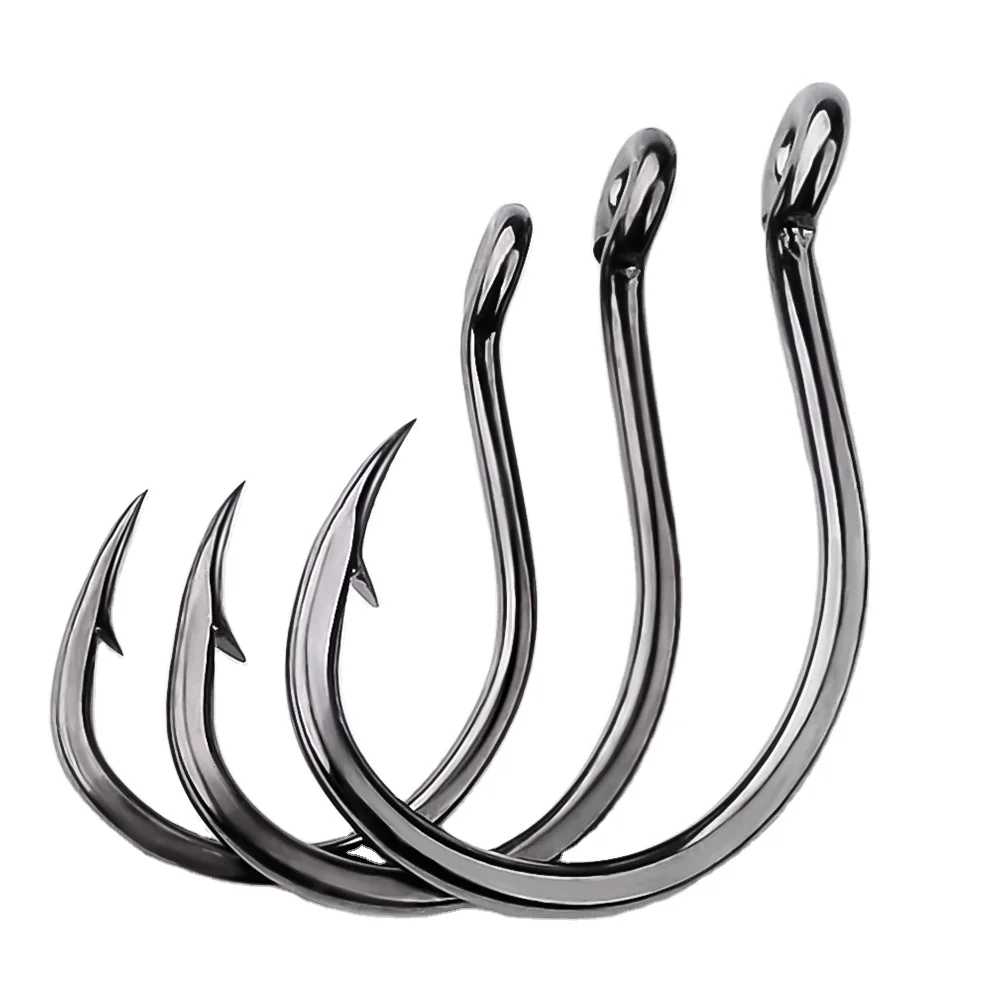 High-carbon Steel Fishing Hook Single Carp Fishing Hooks with Ring