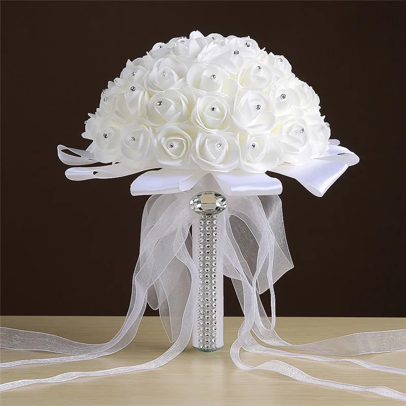 Pinch Flowers Western Wedding Supplies Bridal Bouquet Crystal Flower Bouquet