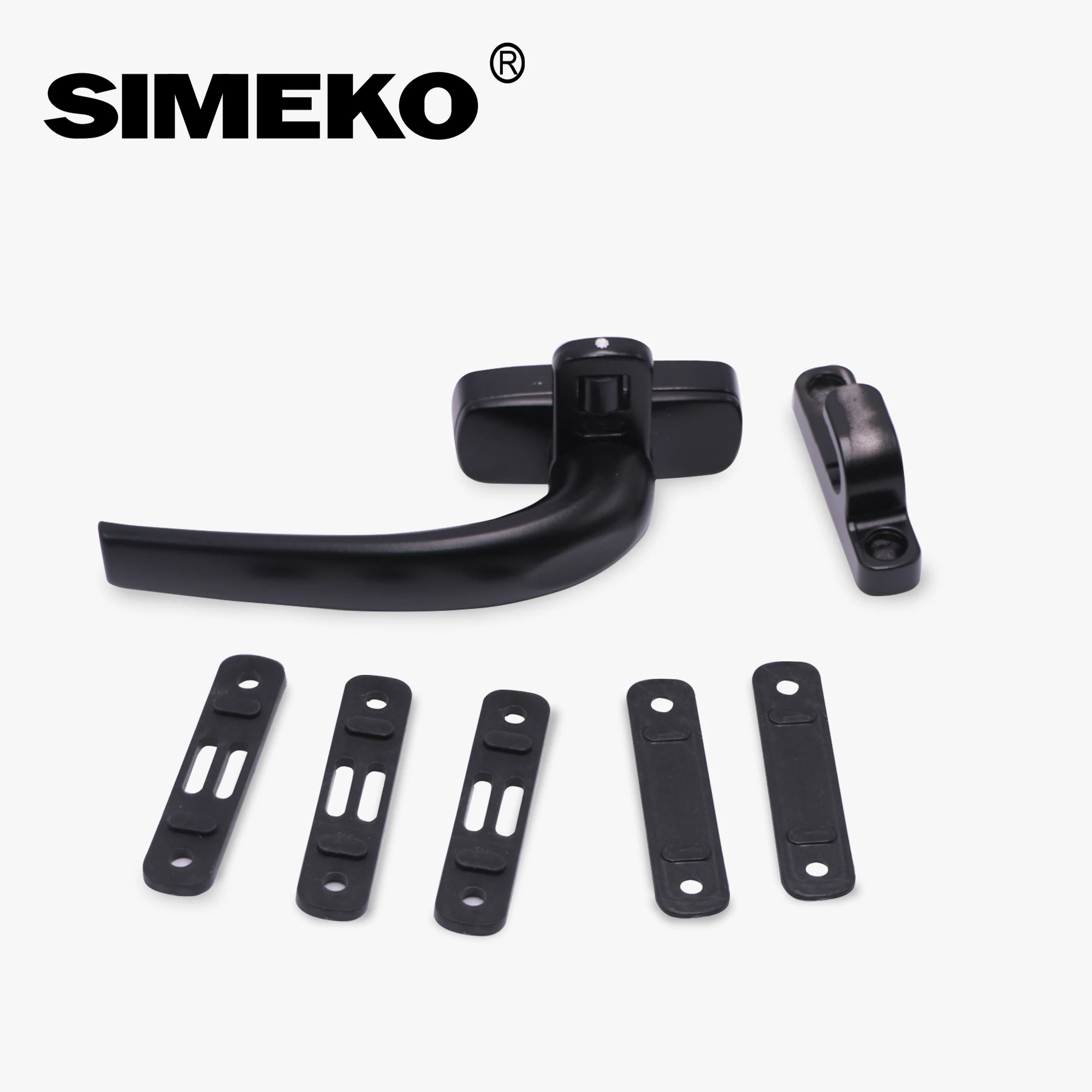 Door & Window Handles Accessories Aluminum Durable Pull Multipoint Window Black Door Handle