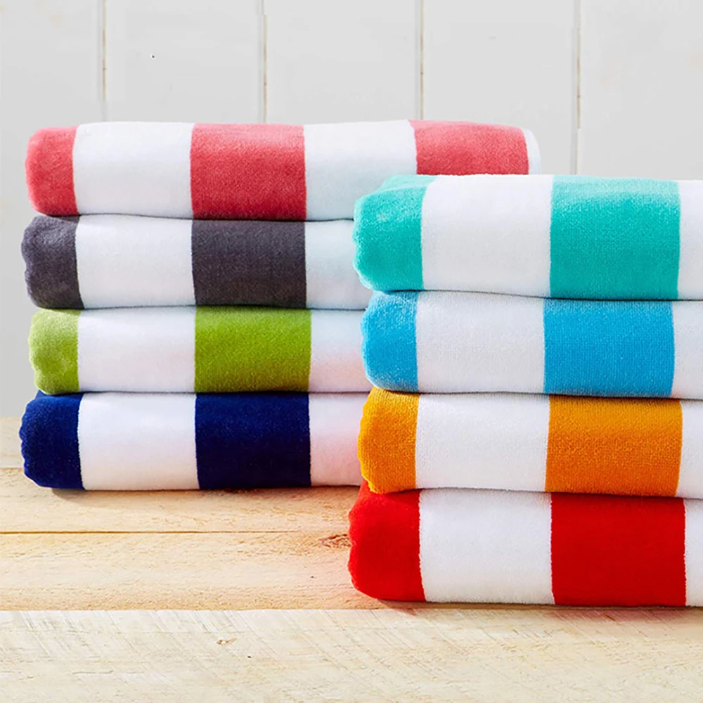 Hot selling home textile 100% organic cotton terry cloth velour woven beach towel square country flag towel beach 100% cotton