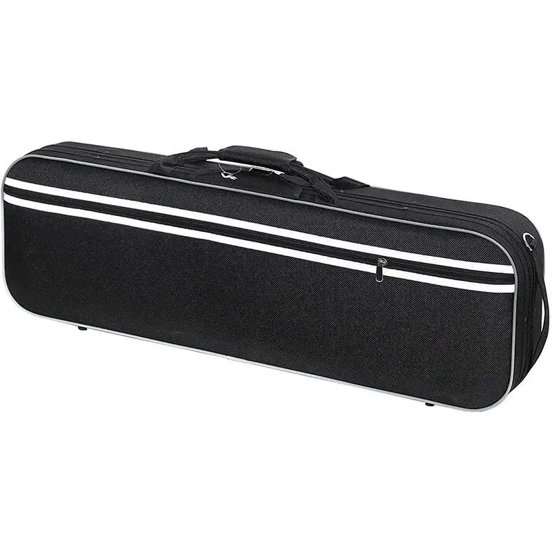 Black Professional Storage Violin Bag With Hygrometer Customized Logo Musical Instrument Bag Lightweight Violin Case