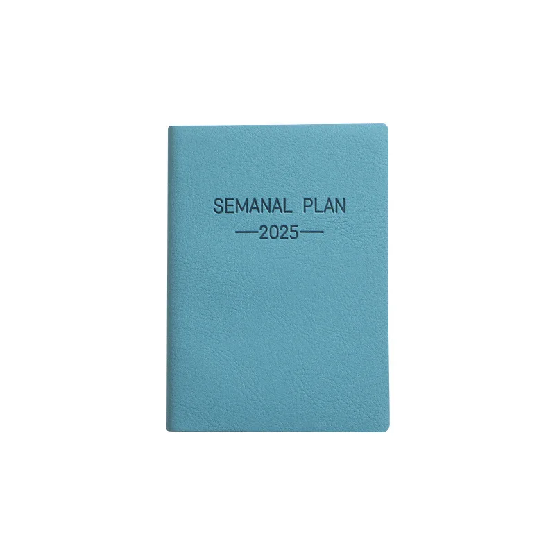 2025 A7 hardcover multifunction PU leather notebook Daily plan Schedule planner Pocket Diary LOGO Customizable