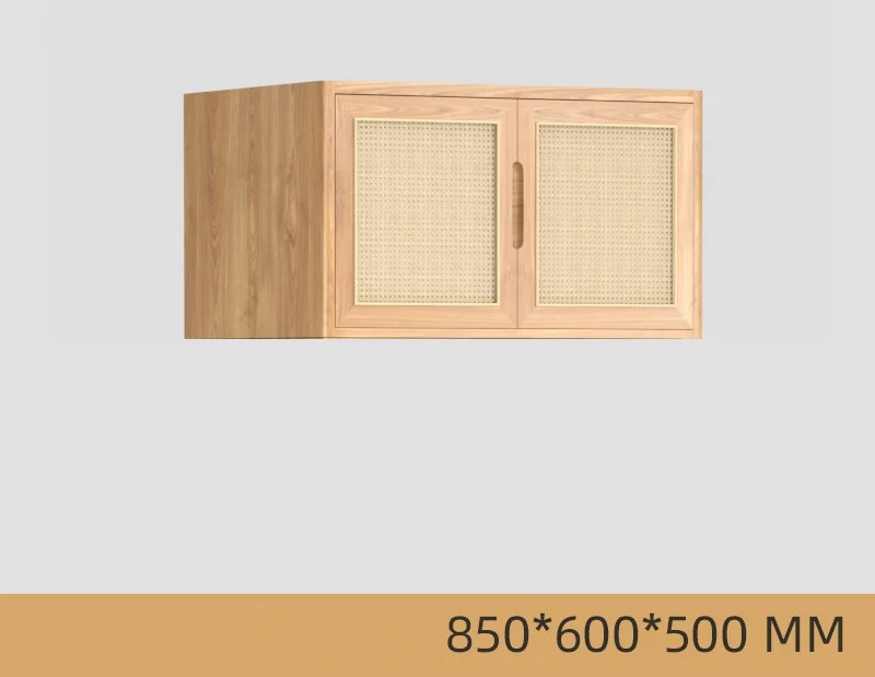 Hotel home apartment design high quality bedroom furniture rattan cabinet four door double door wooden wardrobe