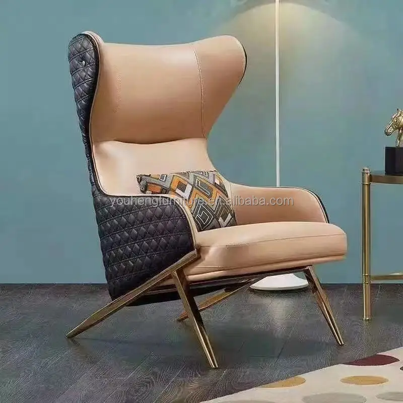 Factory Price Lounge Leisure Living Room Leisure_Chair Wood Ways Rocking Swivel Swing Soft Comfortable Corner Sofa Chair