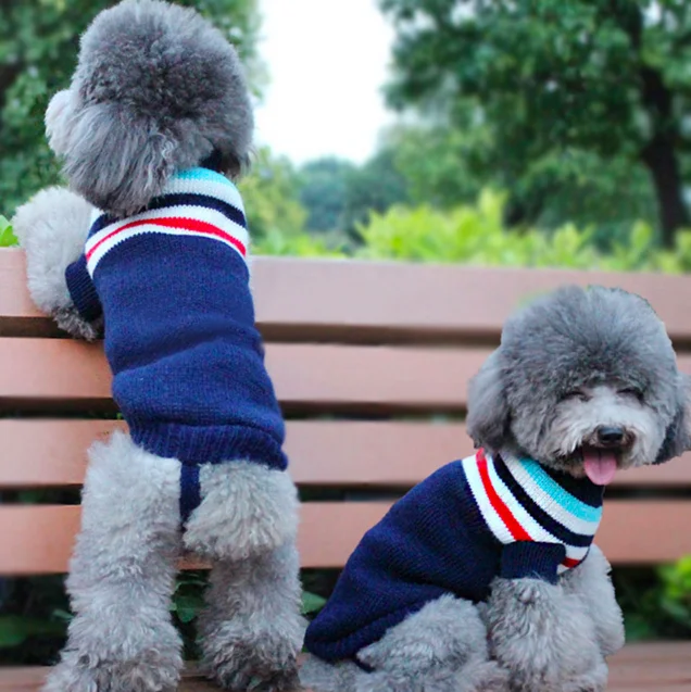 Promotion Winter Cartoon Dog Clothes Warm Christmas Sweater For Small Dogs Pet Clothing Coat Knitting Crochet Cloth Jersey Perro