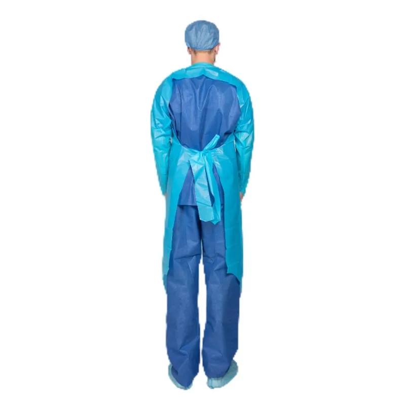 PE CPE Isolation Gown Waterproof Disposable Isolation CPE Gown