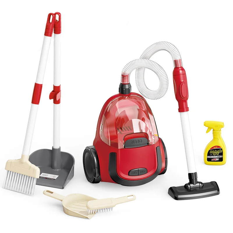 Kids Detachable Housekeeping Cleaning Set Toy Early Educational Electric Vacuum Cleaner Set Role Play Toy