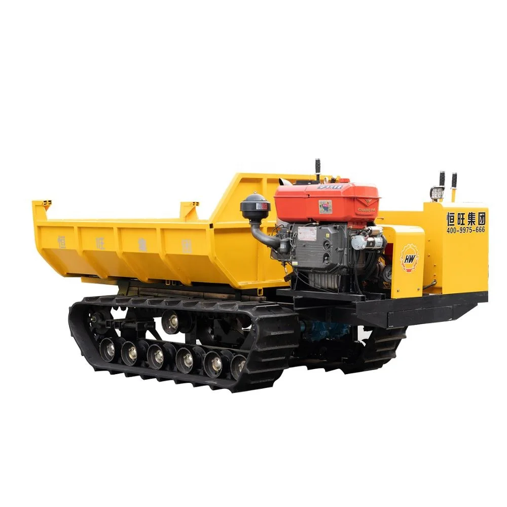 mini remote control garden oil palm tracked crawler dumper for sale