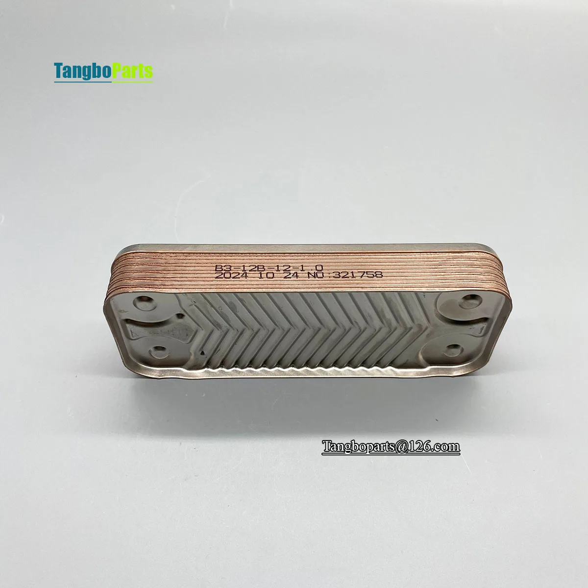 Boilers Furnace Parts CROSS FLOW Secondary Heat Exchanger 142mm 12-Plates Plate Heat Exchanger For ARI STON Gas Boilers Replace