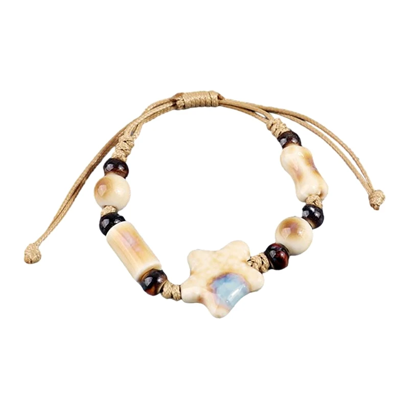 Starfish Rope Ceramic Hand String Literary and Retro Small Manufacturers Supply Jingdezhen Network Red Explosive Gift