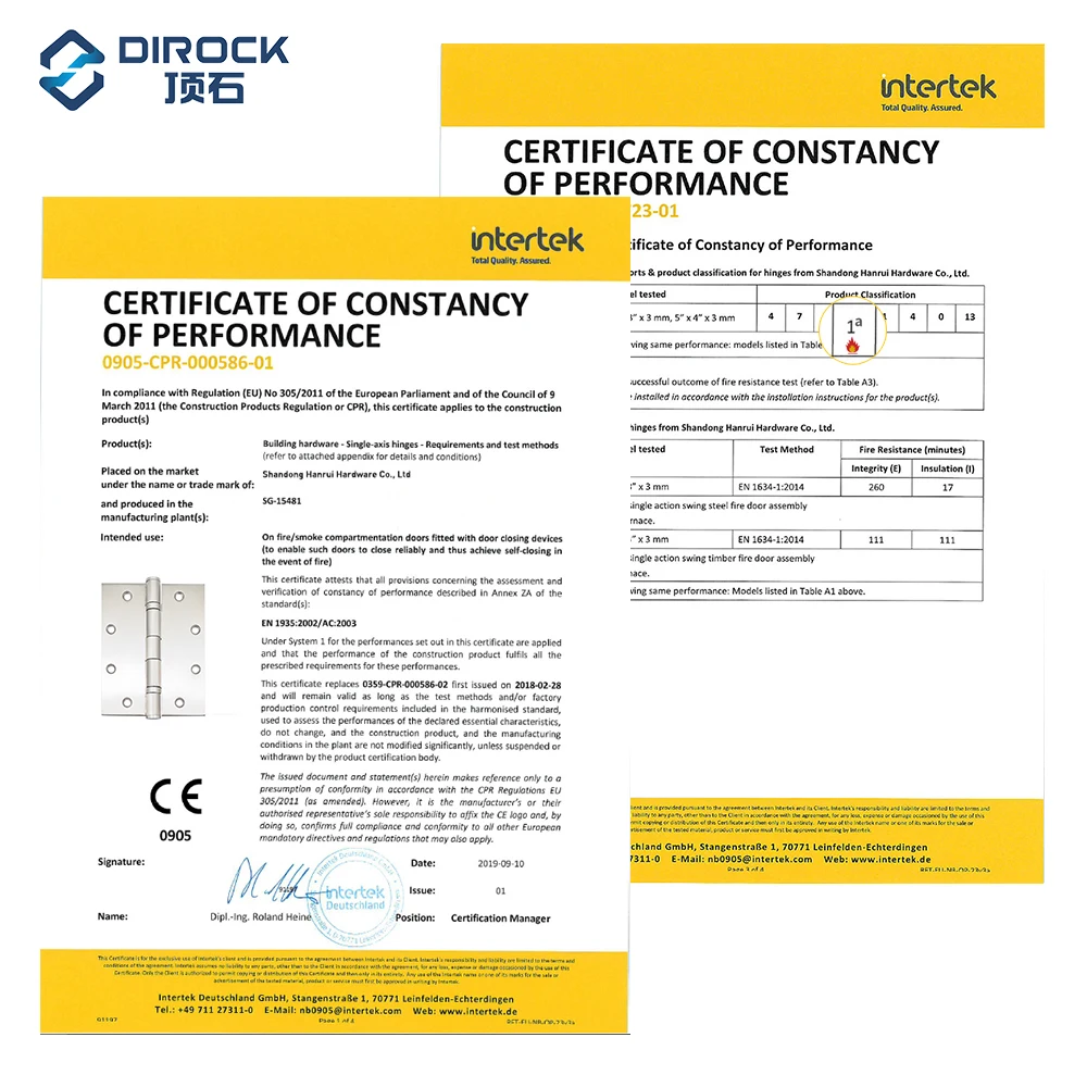 4x3x3 sus 304 Door Hinges Metal Wooden Door Silent 4 inch 2bb Bearing Stainless Steel Fire Door Hinge