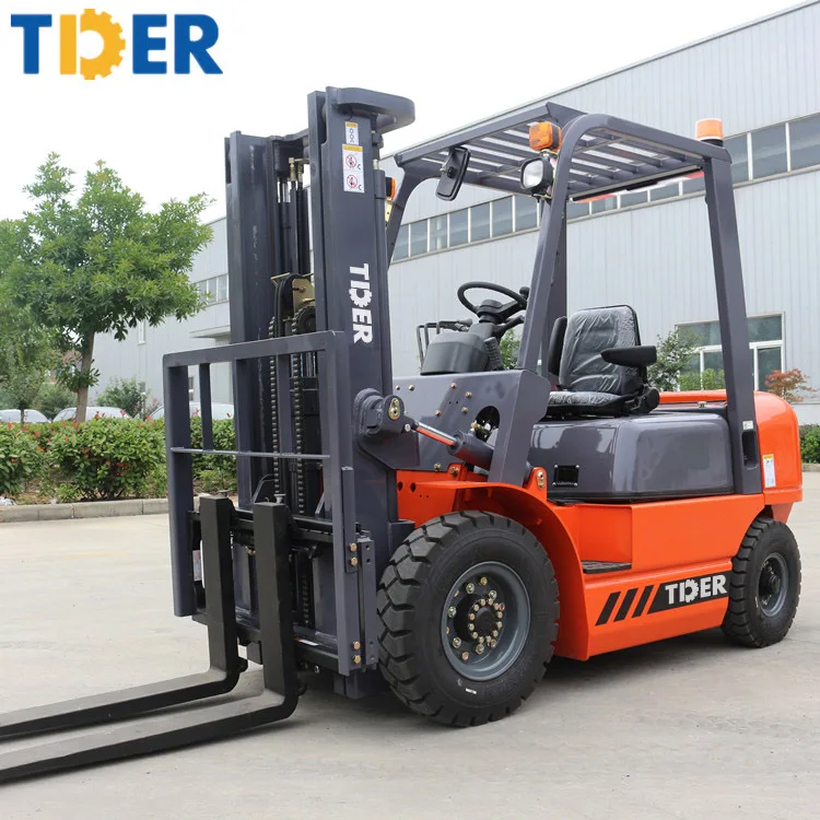 TDER 3-7 Meter Lifting Height Two Stage Mast Forklift Purchase 2.5 Ton Truck for Sale