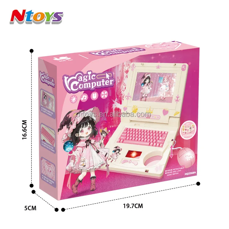 Learning Machine Girls Musical Toy Laptop Educational Learning Computer