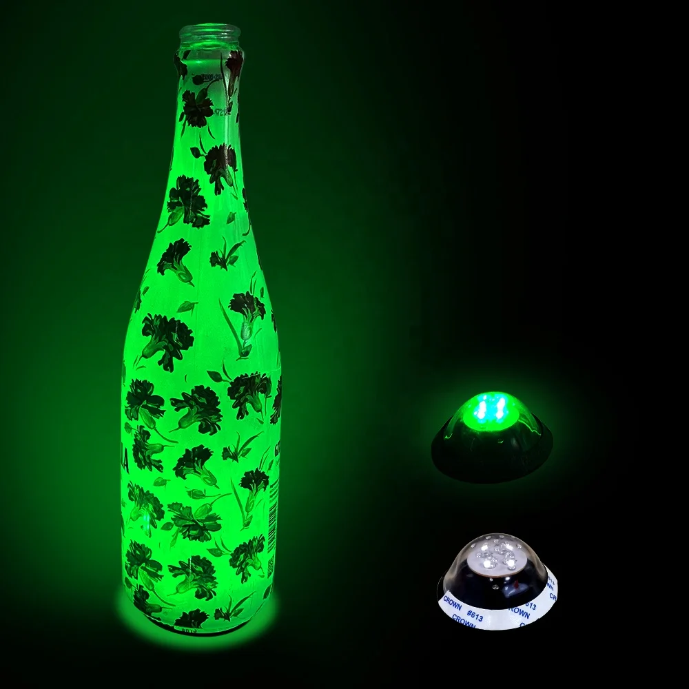 Led Illuminated Bottle Light Glorifier For Bar Party Led Flashing Bottle Coaster/Led Bottle Illuminator For Wine Whiskey Vodka