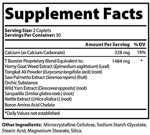 OEM Test sterone Booster capsules Terrestris & Boron Supplement | Max-Strength ATP & Test Booster | Daily Workout Supplements