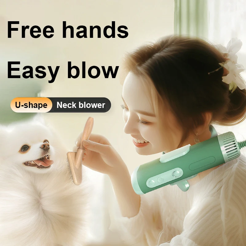 Pet Hair Dryer High Power Silent Hair Blowing Artifact Large And Small Dog Water Blower Special For Dogs