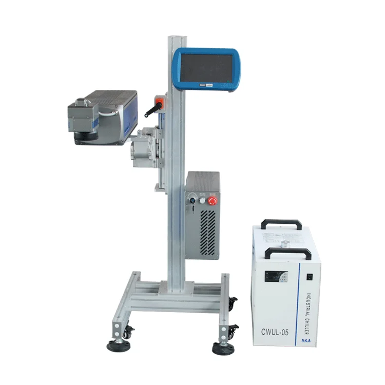 Large Format UV 3W 5W Flying Online Laser Printer for Coffee Package Pouch Print Production Date