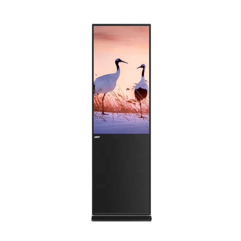 Floor standing android windows lcd advertising player digital touch screen signage display