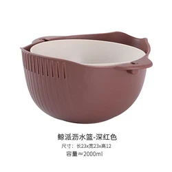 BPA Free Space-Saver Portable Food Strainer,Colander Set with Bowl Strainer Plastic Colander for Pasta, Veggies, and Fruits