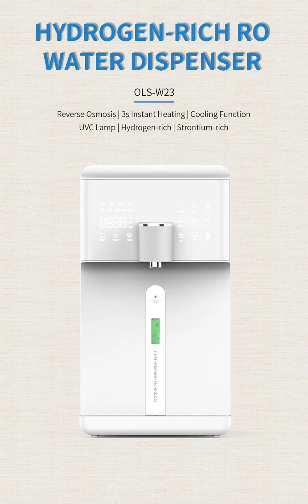 Ro Booster Pump 200 GPD Portable Water Dispenser Pump Hot Cold Water Purifier Hydrogen Water