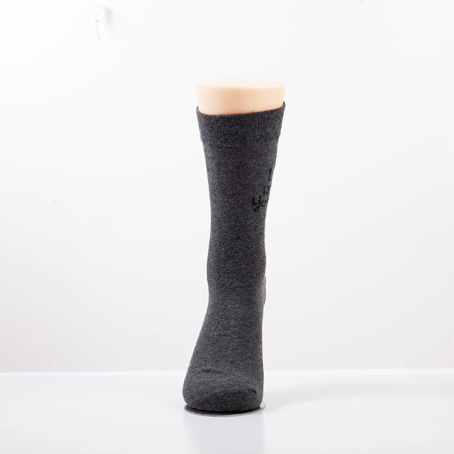 Crew vintage work sock wholesale cotton breathable black men business socks