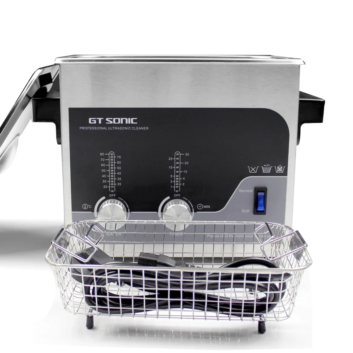 GT-T3 Strong Cleaning Power glasses ultrasonic cleaner Easy Operation Type Manual Control Ultrasonic Cleaner