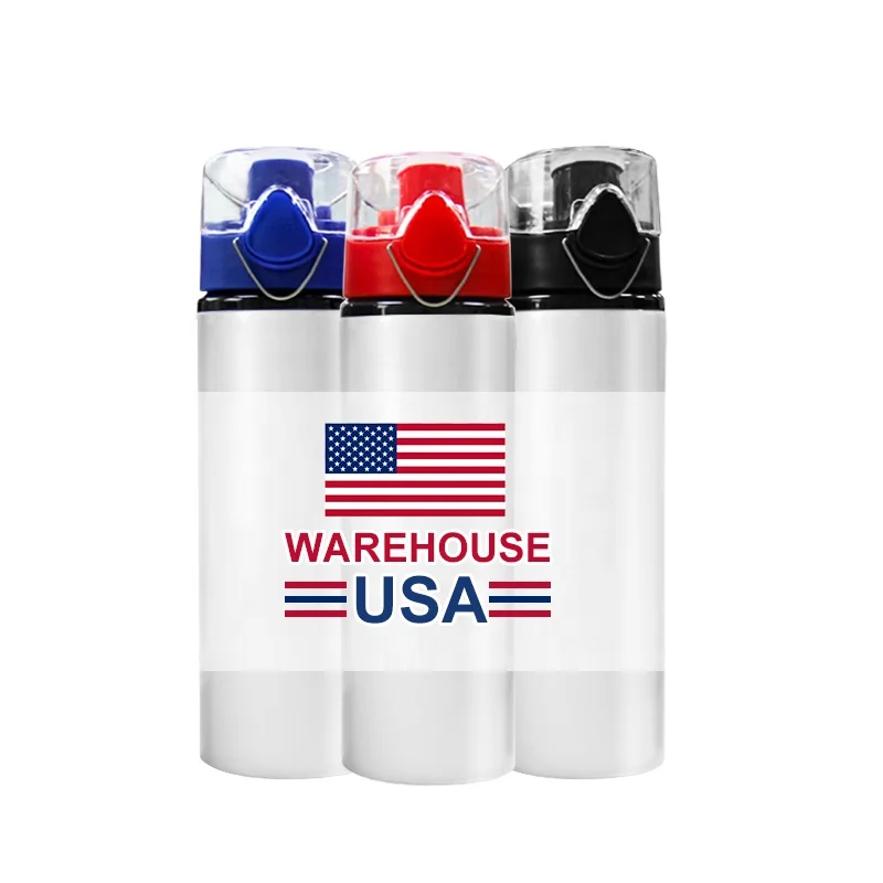 Factory Wholesale Bpa Free 750ml Aluminum Sublimation Sports Water Bottles With Leak Proof Lid Aluminum Bottle