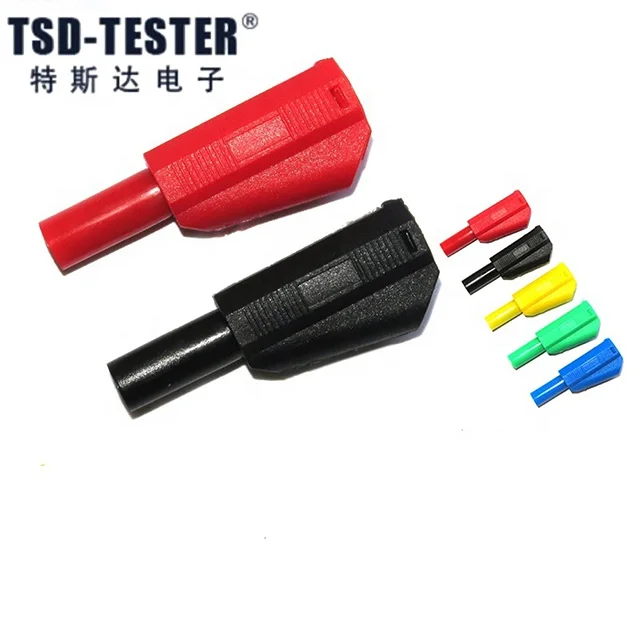 Безопасный Банановый штекер 4 мм с усадочной трубкой