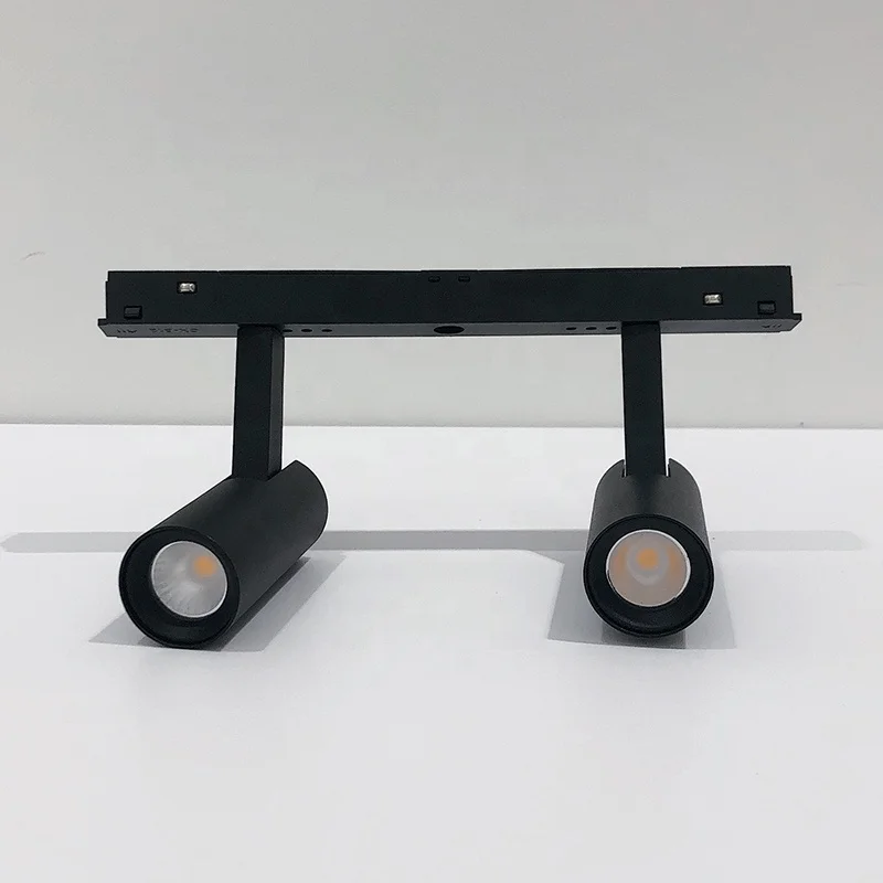 Jewelry Showcase Cabinet Led Spotlight Museum Exhibition Mini Magnetic Track Light Aluminum Display Lights for Shop