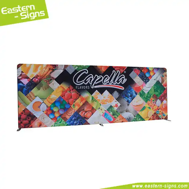 Portable Custom Print Tension Fabric Aluminum Pop Up Display Stand Backdrop Banner Wall Advertising Banner
