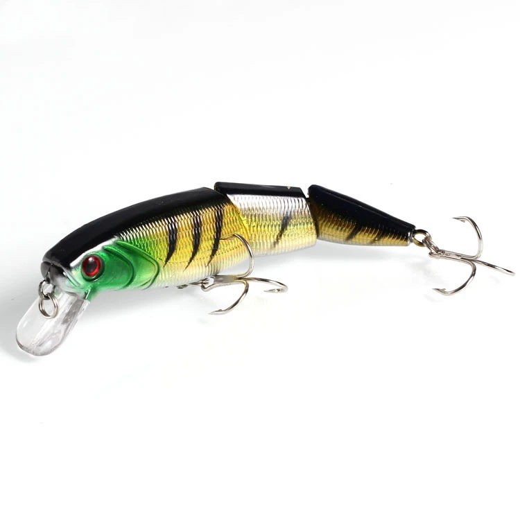 Top Right 14g 10.5cm MJ005 Multi Jointed Swimbait Fishing Lure 3 Section Lifelike Swimbait Multi Jointed Bait