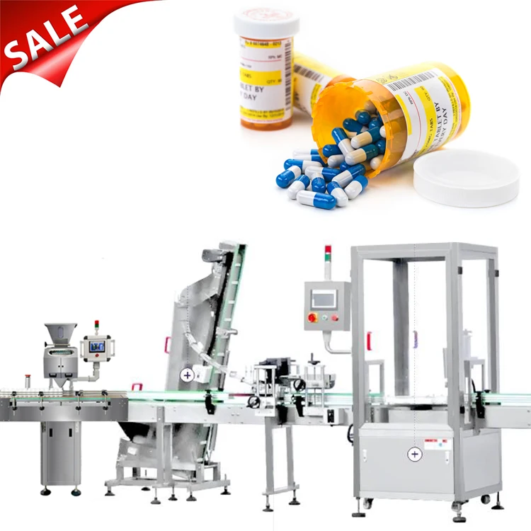 Automatic Pharmaceutical Pill Bottle Filling Machine Pill Tablet Counting Filling Machine Pill Capsule Jar Packing Machine