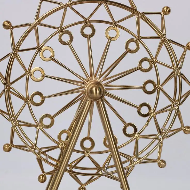 Ferris wheel Ornaments  marble iron crafts home decor luxury table Decoration  decor crafts great gifts Coffee Table Centerpiece