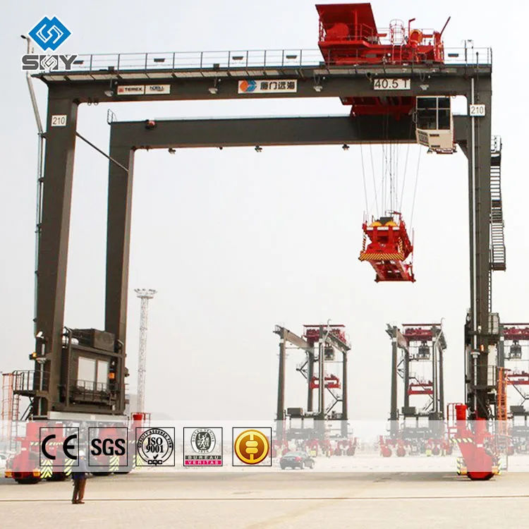 RTG контейнер резиновая шина 40 тонн козловой кран цена