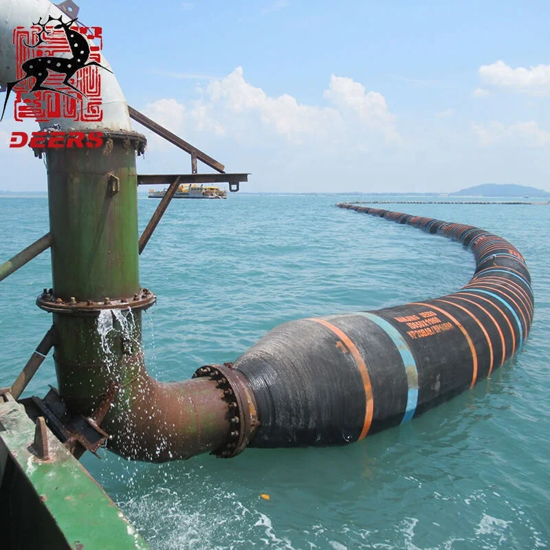OEM permitted armored self floating dredging hose for sharp materials