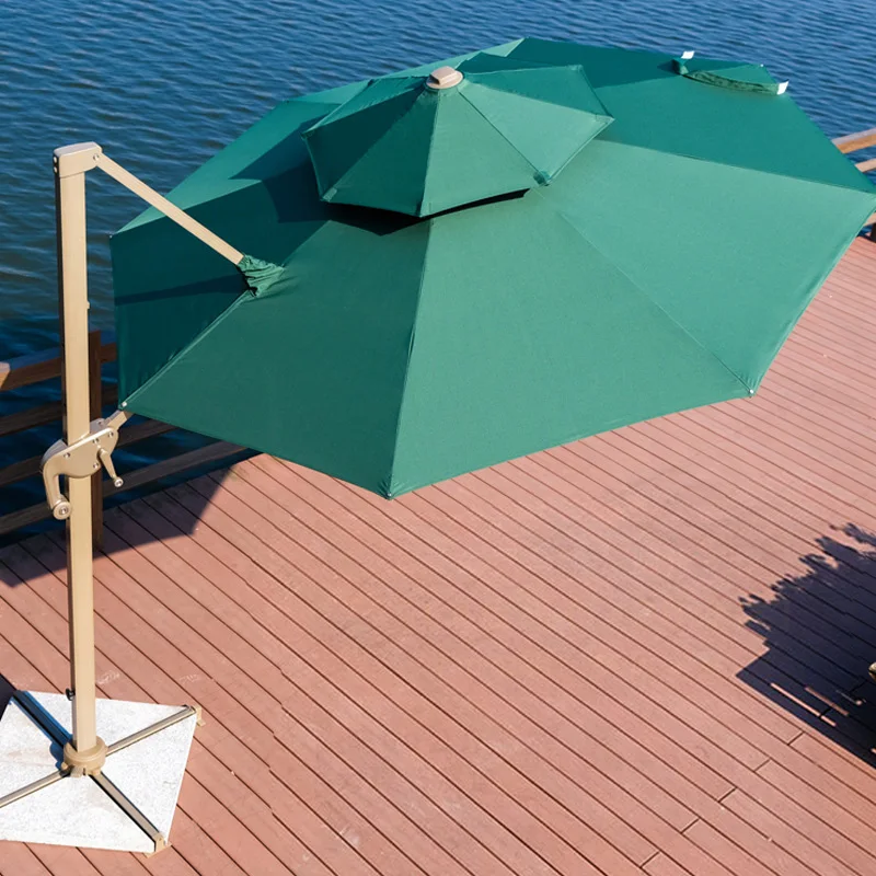 New Deign Outdoor Sun LED Light Patio roma parasol Roman umbrella For Garden Shading