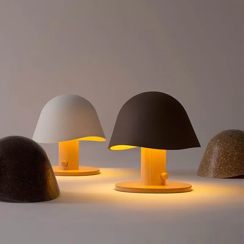 The New Listing Creative Mushroom Shape Table Lamp Bedroom Living Room Bedside bar Light Modern