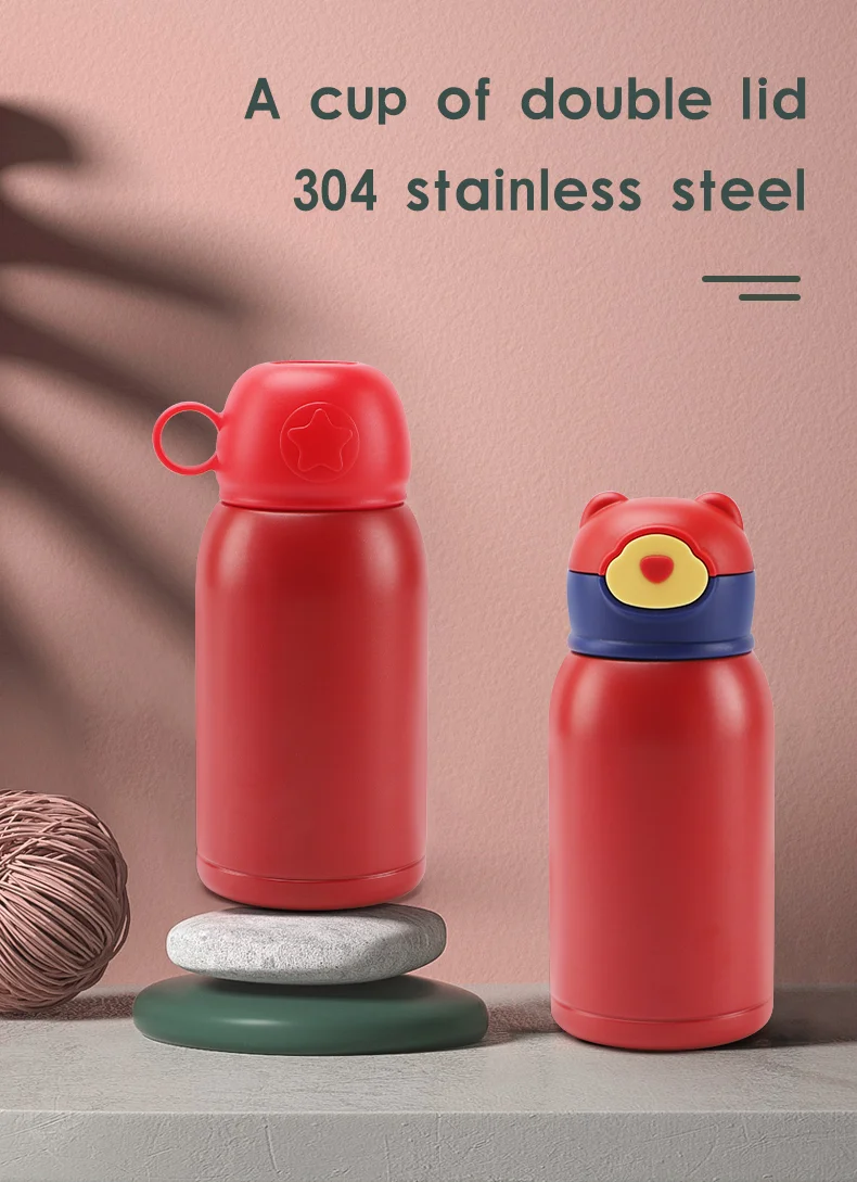 High Quality Double Wall 304 Stainless Steel for kids Insulated Portable Flask Thermos with Bag