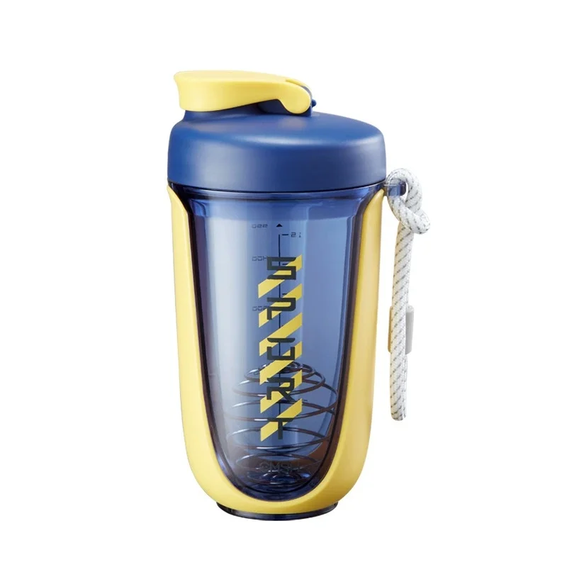 Custom Logo Wholesale Shaker Cup Bottle 600Ml Bpa Free Plastic Gym Protein Shaker Bottle with mixing ball For Sport Gym