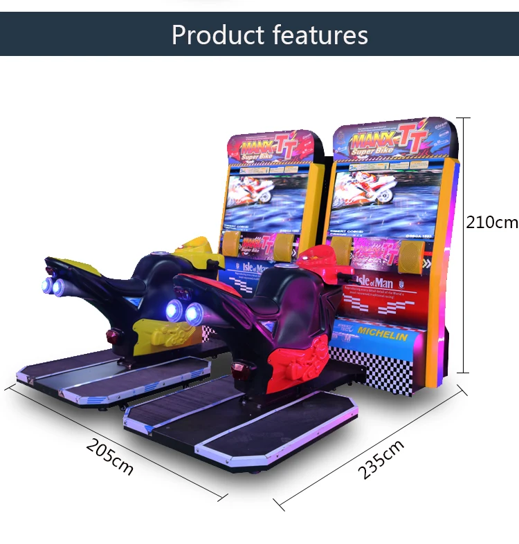 Coin Operated 2 Players 42 Lcd Manx Tt Motor Simulator Racing Arcade Game Video Machine Car Racing Simulator Racing Simulator