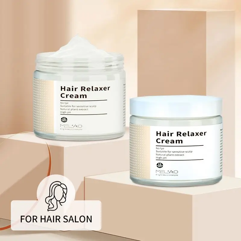 Styling Products Fluffy Moisturizing No-Lye Relaxer Relaxed Raw Hair Relaxers Cream With Protein And Dna Super