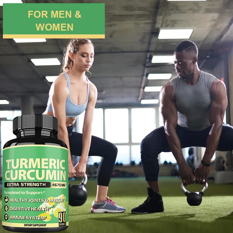 OEM/ODM private label Sports nutrition post workout supplement sports recovery Black Pepper turmeric curcumin capsules