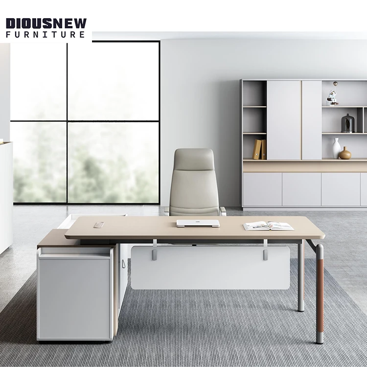 L-образный проект коммерческой мебели изысканная Дешевая современная Деревянная офисная мебель офисные столы для руководителей