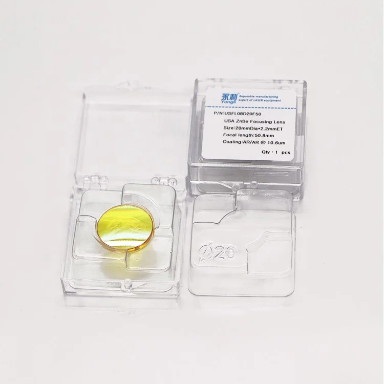 YongLi USA CVD ZnSe Focal Length 50.8/63.5/100 mm ii vi Laser Lens Co2 Laser Focus Lens for Laser Engraver