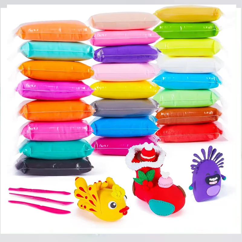 Factory Wholesale Super Light Soft Clay Air dry clay High Quality 500/bag ultralight clay Children DIY Handicraft Gifts