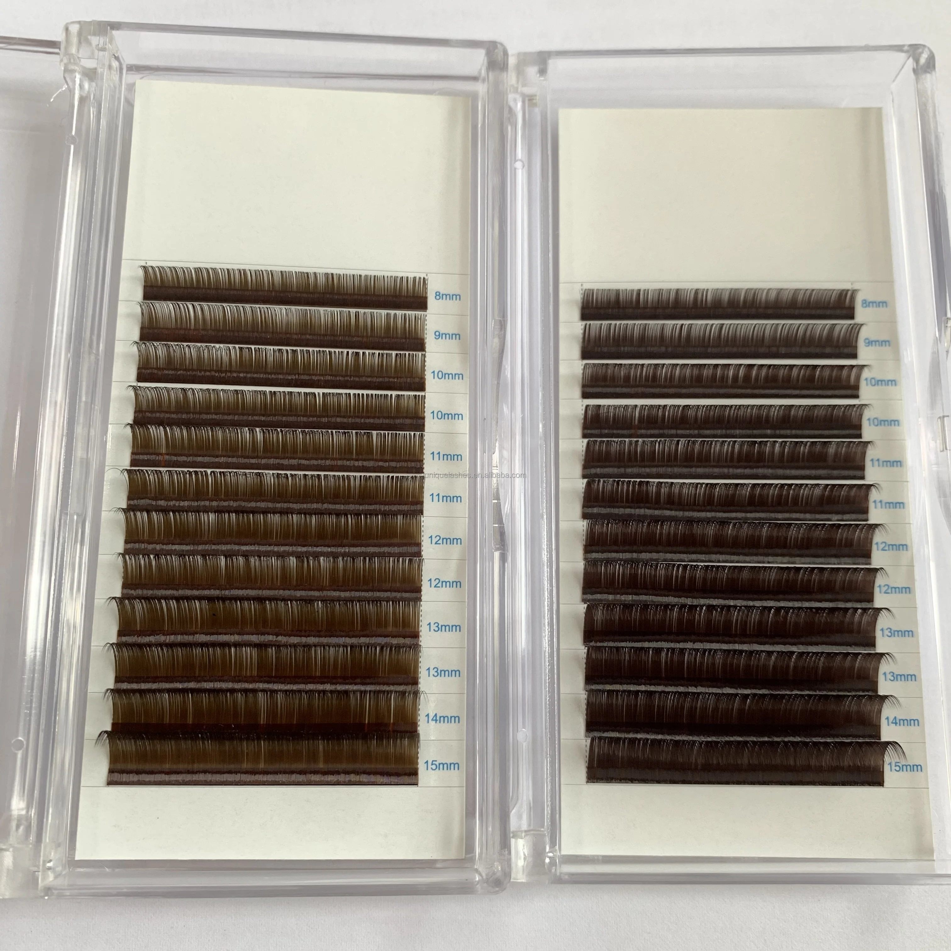 Dark Brown 0.03 0.05 0.07 mm Eyelash Extensions Soft Matte Silk Lashes Faux Mink Individual Volume Lashes Natural